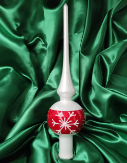 Špice na stromek INGRID - ČERVENÁ